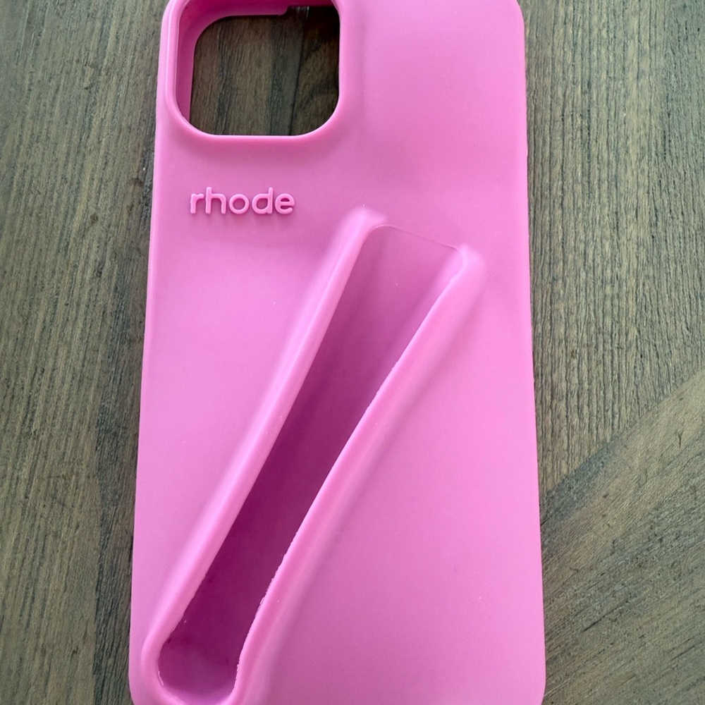 Rhode iPhone lip gloss case 13 14 15 new pink